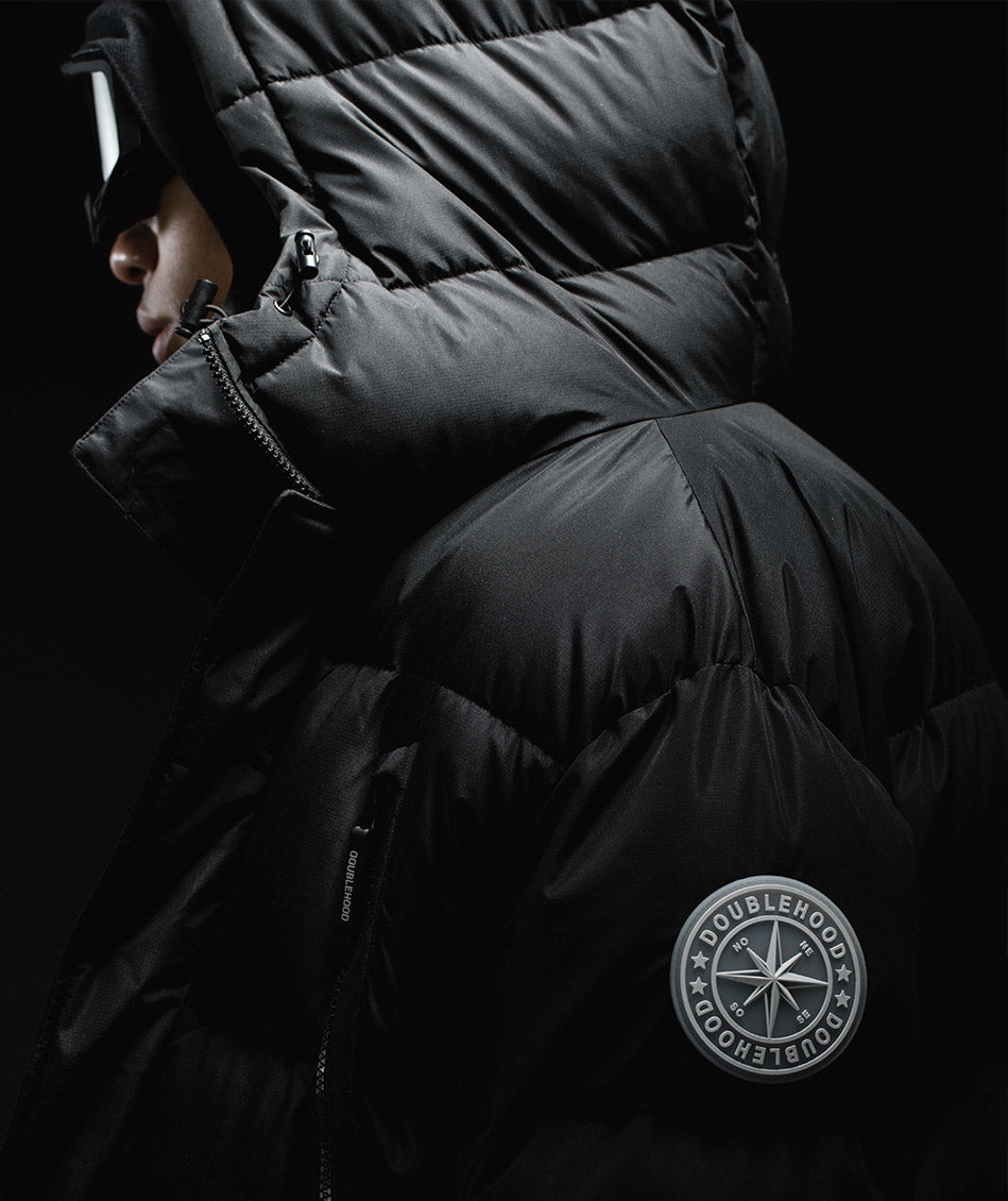 DOUDOUNE   Double Hood 02 POLARIS Black